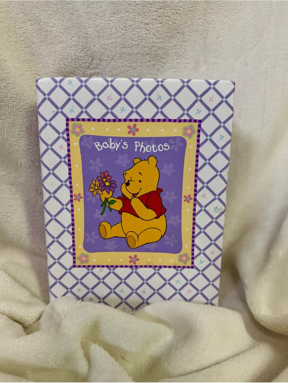Disney Winnie the Pooh Purple and Yellow Baby Photo Album